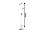 3239 Lampa podłogowa Ophus LED 23W sat nickel H180