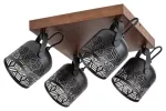 3299 Spot Rotem E14 4xMAX40W black waln
