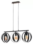 5361 Lampa wisząca Cortado E27 3xMAX40W black D25