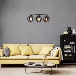 5361 Lampa wisząca Cortado E27 3xMAX40W black D25