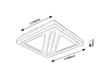 Gremin,ind.ceil. LED73W D40cm, square
