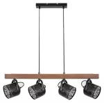 3300 Lampa wisząca Rotem E14 4xMAX40W black waln