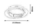 2184 Plafon Selena LED 30W 2400lm 4000K chrom 230V, 50Hz