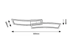 Cirilla,ind.ceil. LED40W, L82cm, black
