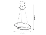 3257 Lampa wisząca Meridia LED 40W czarny