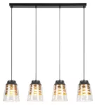 3544 Lampa wisząca Zenaida E27 4x MAX 60W czarny