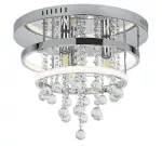 2237 Lampa sufitowa Pallas LED 32W+3xE14 chrome D40