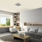 3926 Lampa sufitowa Adeline LED 28W, szara, prostokąt