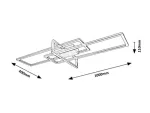 6867 Lampa sufitowa Thabita LED 35W s chrome L100cm