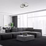 2229 Lampa sufitowa Avalon LED 50W br alum 65cm