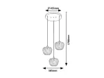 3178 Lampa wisząca Monet E27 3xMAX40W chrome