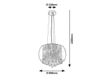 3599 Lampa wisząca Ninelle G9 6x MAX 40W chromowy
