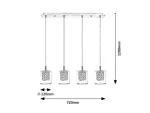 3116 Lampa wisząca Duchess G9 4XMAX40W chrome