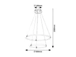 Irelia,ind.pend. LED55W, D60cm, H120cm