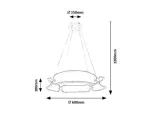 Fringilla,ind.pend. LED67W, D60cm