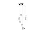 3117 Lampa wisząca Duchess G9 5XMAX40W chrome