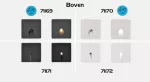 71169 Boven oświetlenie schodowe czarna LED 3W barwa światła ciepła IP54