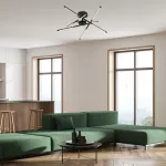 71056 Henli lampa sufitowa czarna LED 30W barwa światła ciepła IP20 G