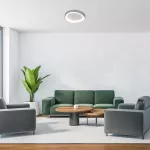71055 Iliana lampa sufitowa srebrna LED 38W barwa światła ciepła IP20 G
