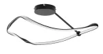 71094 Mirossi lampa sufitowa czarna LED 38W barwa światła neutralna IP20 G
