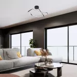 71094 Mirossi lampa sufitowa czarna LED 38W barwa światła neutralna IP20 G