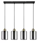 72247 Perez lampa wisząca matowa czarna E27 4x MAX 40W IP20