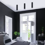 73031 Senobia lampa sufitowa czarna GU10 1x MAX 35W IP20