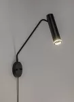 73041 Senobia reflektor ścienny czarna GU10 1x MAX 35W IP20