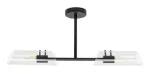 75028 Teodoro lampa łazienkowa czarna E14 2x MAX 12W IP44