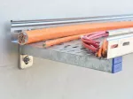Wspornik profilu strut typu A, perforowany, stal, EG, 2,5mmx200mmx41mmx41mm