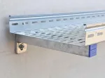 Wspornik profilu strut typu A, perforowany, stal, EG, 2,5mmx200mmx41mmx41mm