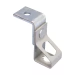 Wieszak pręta do instalacji gwintowej ze wspornikiem kątowym, 7 mm Otworu 1, Gładki, M10 Otworu 2, Gwintowany