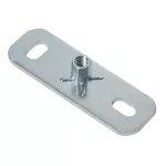 PBF Płyta bazowa do prętów gwintowanych z dwoma otworami, Stal, EG, M12 Pręta, 120 mm