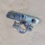 PBF Płyta bazowa do rur gwintowanych z dwoma otworami, 1/2" Gwint, 80 mm