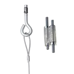 nVent CADDY Speed Link SLK z kotwą sworzniową, 1,5 mm Linki, 2 m Długość