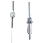 nVent CADDY Speed Link SLS z gwintowanym zakończeniem, 2 mm Linki, 2 m Długość, M8 Pręta