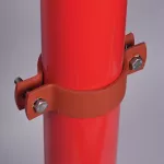 Klamra do rur do wysokich obciążeń, Malowanie, Oksydowanie na czerwono, 139–141 mm OD, 5" rury, 125 DN