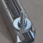 Śruba młoteczkowa do profili strut, Stal, EG, M10 Pręta, 50 mm