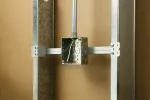 Wspornik TSGB, 280–458 mm Rozstaw słupków, 38 mm, 54 mm Głębokość skrzynki