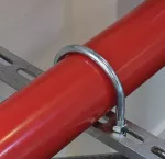 Śruba „U”, Stal, EG, 168 mm OD, 6" rury, 150 DN, M14 Pręta