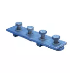 Płaski łącznik z czterema otworami, Stal, HD, 168 mm, M10 Gwintu