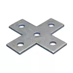 Płaski, krzyżowy łącznik z pięcioma otworami, HD, 138 mm x 138 mm