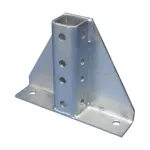 Wysoka, wzmacniana podstawa słupa dla profili strut typu A, 250 mm x 190 mm