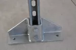 Wzmacniana podstawa słupa dla profili strut typu A, 250 mm x 106 mm x 55 mm