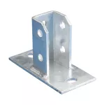 Prostokątna płyta podstawy słupa, 100 mm x 160 mm x 80 mm