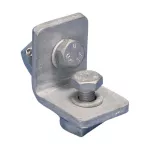 Łącznik kątowy z 2-ma otworami 1-1, Stal, HD, 50 mm x 48 mm, M10 Gwintu