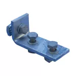 Krótki łącznik kątowy z 3-ma otworami 1-2, Stal, HD, 103 mm x 42 mm, M10 Gwintu