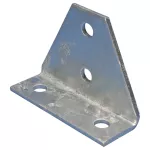 Łącznik kątowy 90° z 4-ma otworami 2-2, do wmontowania, 100 mm x 136 mm