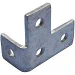 Przesunięty łącznik kątowy z 4-ma otworami 1-3, prawy, 90 mm x 95 mm x 50 mm