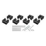 Zestaw wsporczy nVent ERIFLEX FleXbus 3 biegunowy, przewód zerowy, ułożenie krawędziowe, 100 mm x 175,5 mm